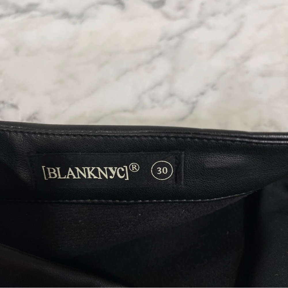 BLANKNYC Faux Leather Straight Leg Pant in Need You Tonight - Picture 12 of 13